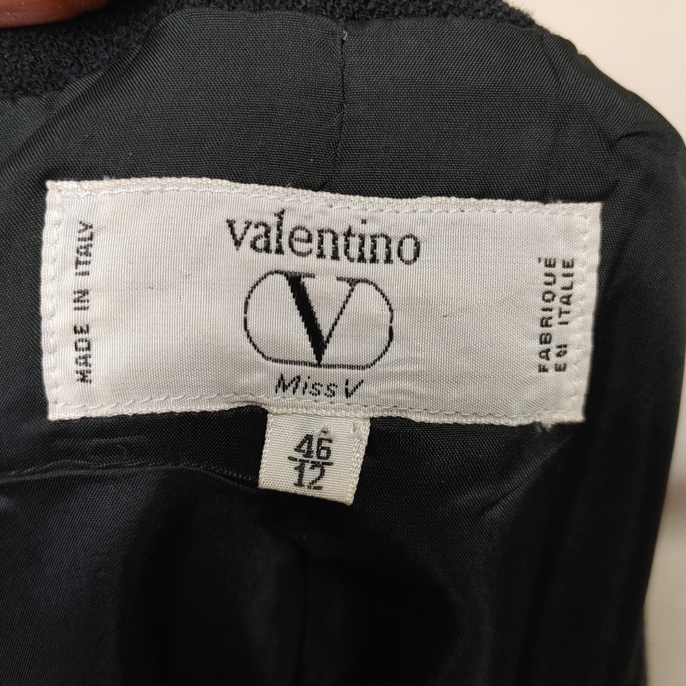 Vintage Miss V Valentino Pleated Hem Jacket Size 12 - Picture 10 of 15
